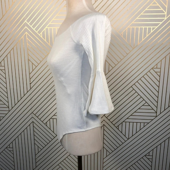 NBD Seduire Off-the-Shoulder Bodysuit in Ivory - Picture 5 of 8